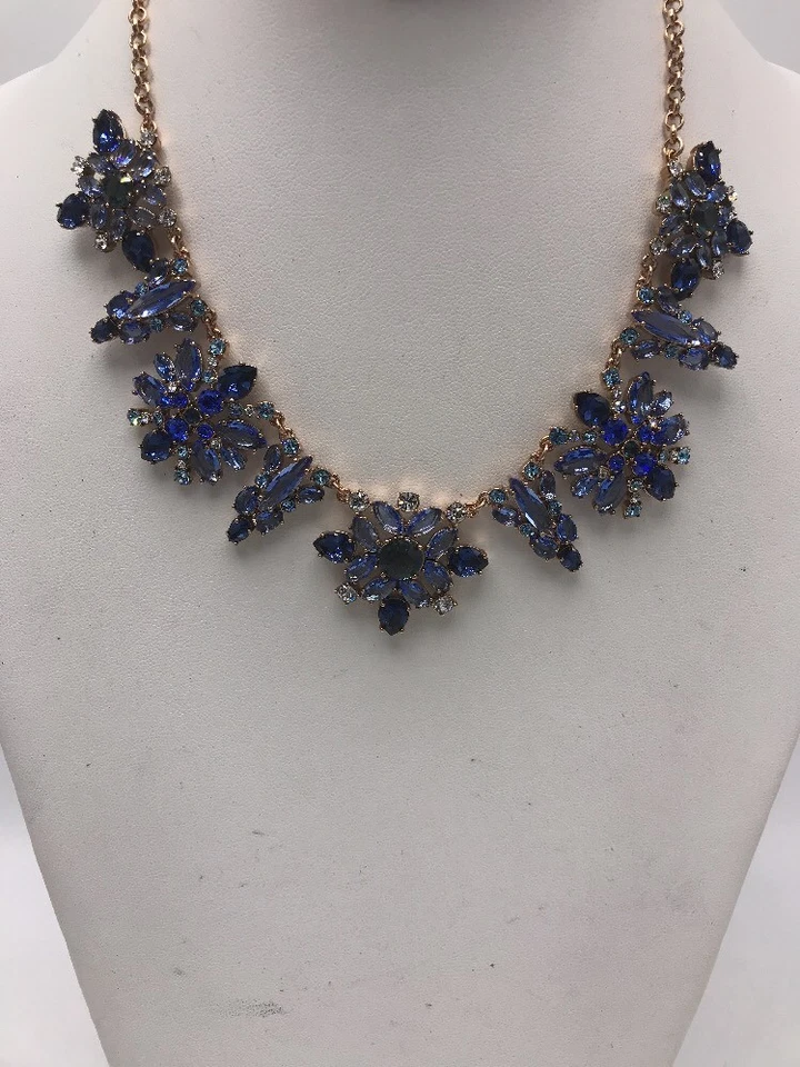 COLLAR COLLAR CRISTAL CHAPADO EN ORO ROSA 14K KATE SPADE NOCHES NEVADAS #1 $148 Foto 3 de 4