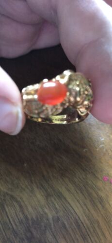 14k GE ESPO Gold Ring With Stone | eBay