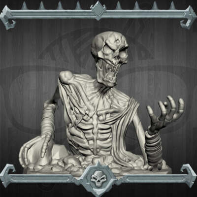 Giant Skeleton | Colossal Skeleton | Miniature for Tabletop games like D&D and W