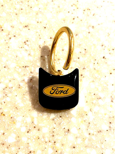 FORD TWIST LUCCHETTO PORTACHIAVI FINITURA ORO CROMATO NUOVO CONFEZIONE REGALO - Foto 2 di 4