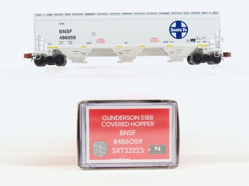 N Scale Scaletrains SXT33223 BNSF ATSF Emblem 5188 3-Bay Hopper Car #486059