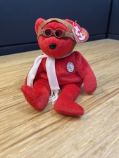 Ty Beanie Babies Bearon the Bear Plush 100 Years of Flight Aviation 2003 KG JD