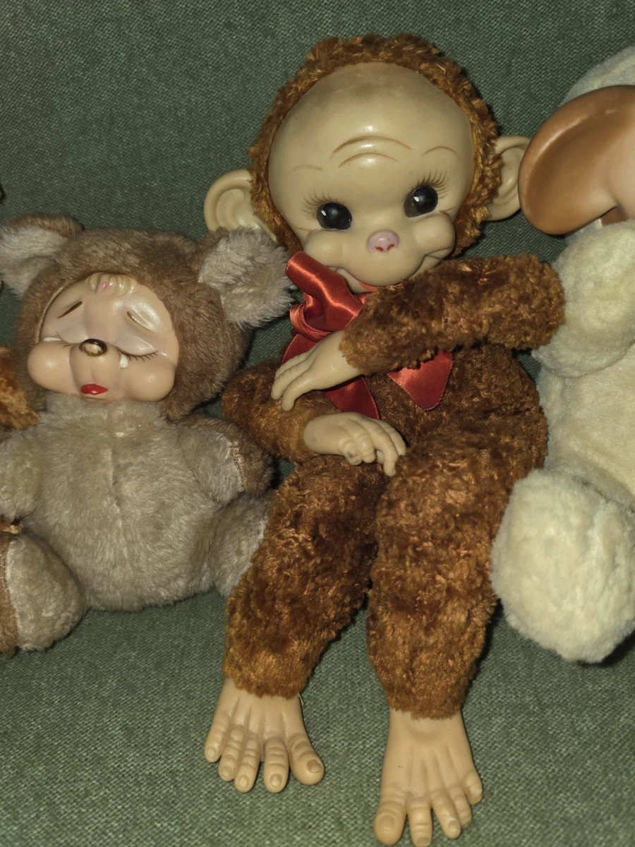Vintage Rubber Face Toy In Vintage Stuffed Animals for sale - eBay