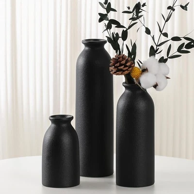 Moderne Keramik Vasen Set, 3-teilig, Dekorative Blumenvasen in - Bild 1 von 4