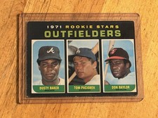 1971 Topps #709 Don Baylor/Dusty Baker Rookie Card EX-EXMINT Vintage Baseball RC