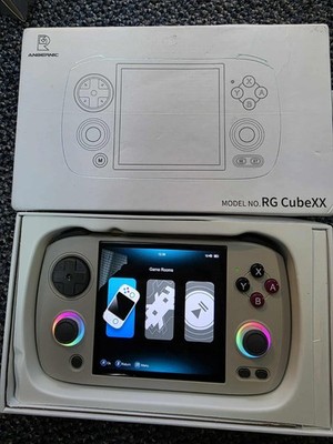 Anbernic RG CubeXX Retro Handheld Console (Gray) Stock OS - Open Box Tested