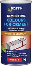 4 x Bostik Cement Dye Brick Red Mortar Tone 1KG Cement Colour Cementone