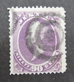 Sello oficial de Estados Unidos nystamps # O34 usado $900 G14x4830