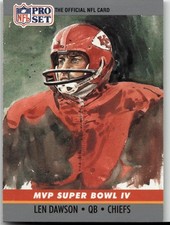 Len Dawson 1990 Pro Set Football Kansas City Chiefs