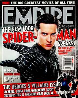 Empire - March 2007 - Spider-Man 3,  Tobey Maguire, James McAvoy + Stan Winston
