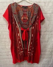 Nine West Women’s Red Mini Dress Cocktail Party Date Night Size 4 Small Flowy