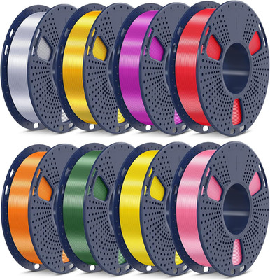 3D Printer Filament Bundle, PLA+ Silk Filament Multicolor 1.75Mm, Individually V