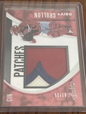 Deivy Grullon 2021 Absolute Baseball PATCHES 07/25 Player-worn/used Material