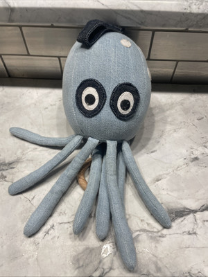 #ad #ad Ferm Living Plush Crib Pull Musical Octopus Plush Jean $24.99