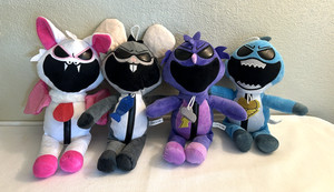 4PCs Nightmare Critters Plush Toy Nightmare, Poe,Touille, Maggie Mako,Rabie Baby