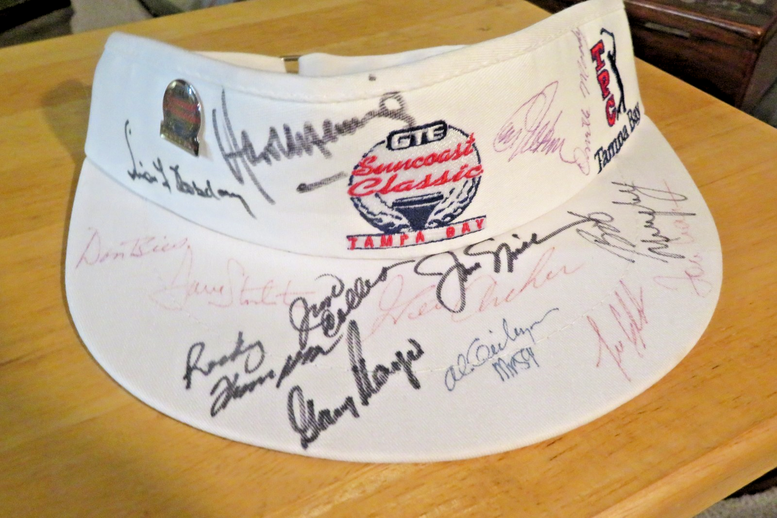 Jack Nicklaus Autographed Signed , Gary Player + 13 PSA Golf Visor Hat PGA GTE (4) 