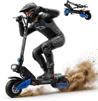 RD2 Off Road Electric Scooter 3600W 45MPH 50Miles 60V 18.2AH 10.5'' Off-road Tire