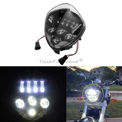 Diamond Style Headlight Assembly Hi/Low Beam For Victory Cross Country Hammer