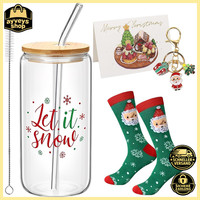 Weihnachtstasse 500Ml Trinkbecher Mit Deckel Und Strohhalm Geschenke Set