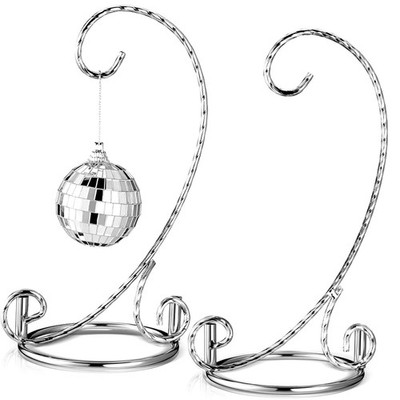 MorningRo 2 Pcs Small Twisted Ornament Display Stand 7.5'' H Ornament Hanger S...