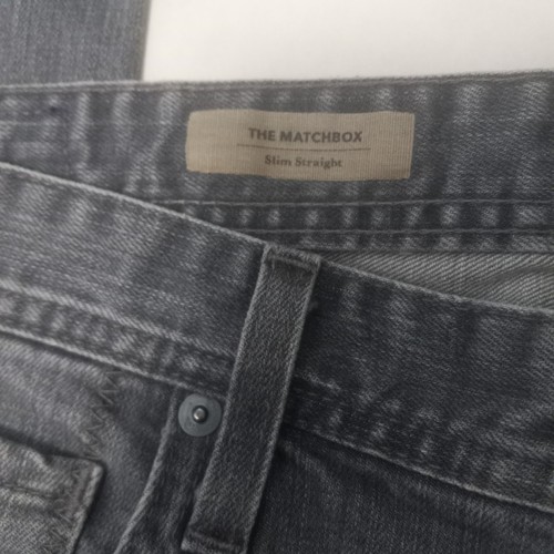 AG Adriano Goldschmied Jeans Men 33x34 Gray Denim Matchbox Slim Straight - Picture 3 of 5