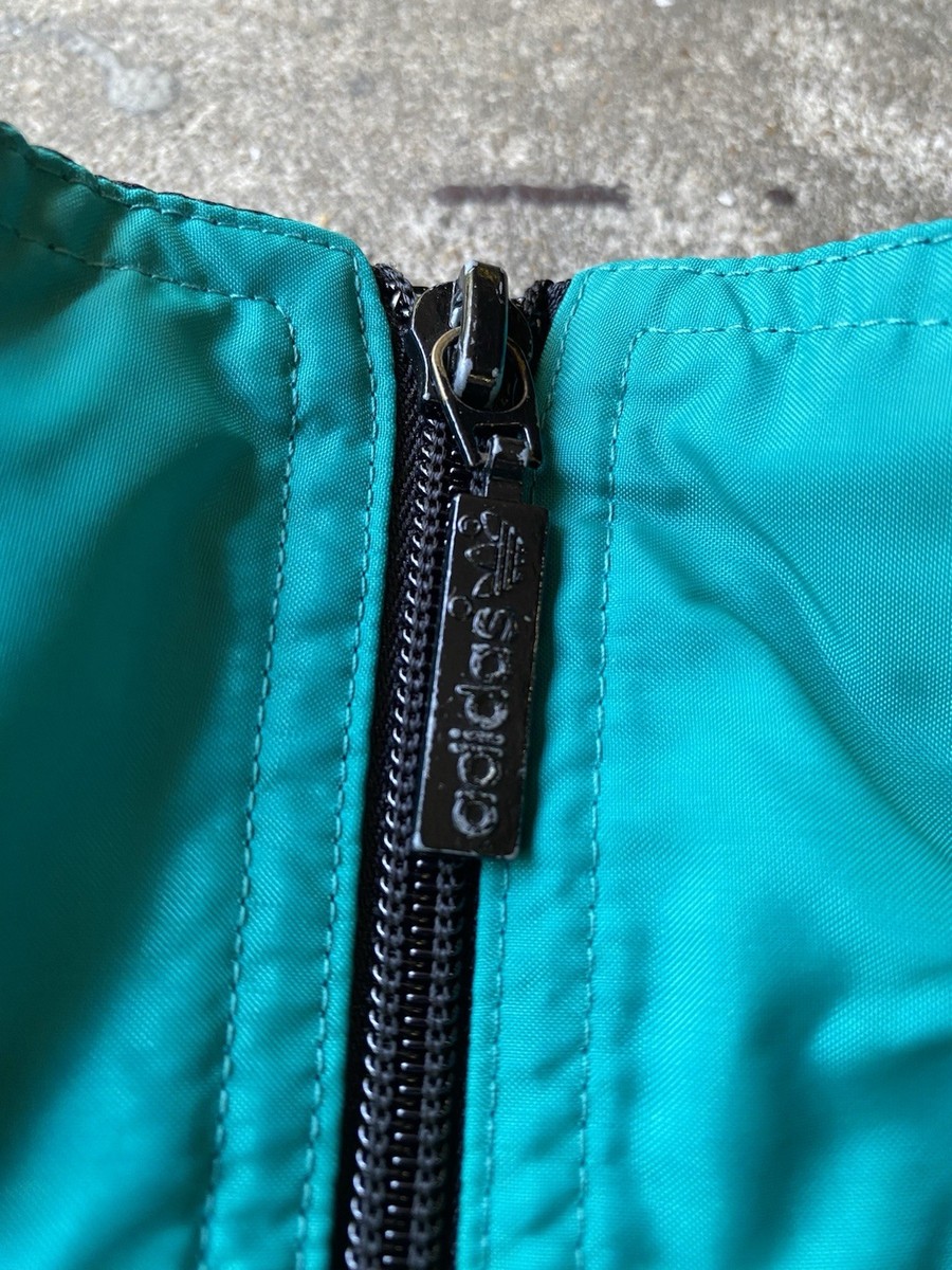 VINTAGE 90s Adidas Track Jacket Mens L Trefoil Colorblock Nylon