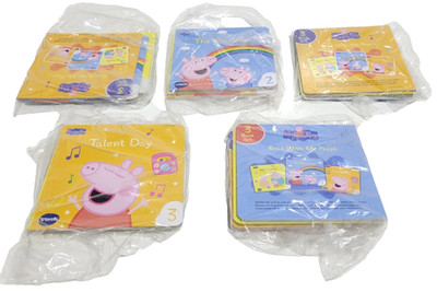 5 LOTS OF 3 BOOK SET PEPPA PIG MY FAMILY, TALENT DAY, THE RAINBOW