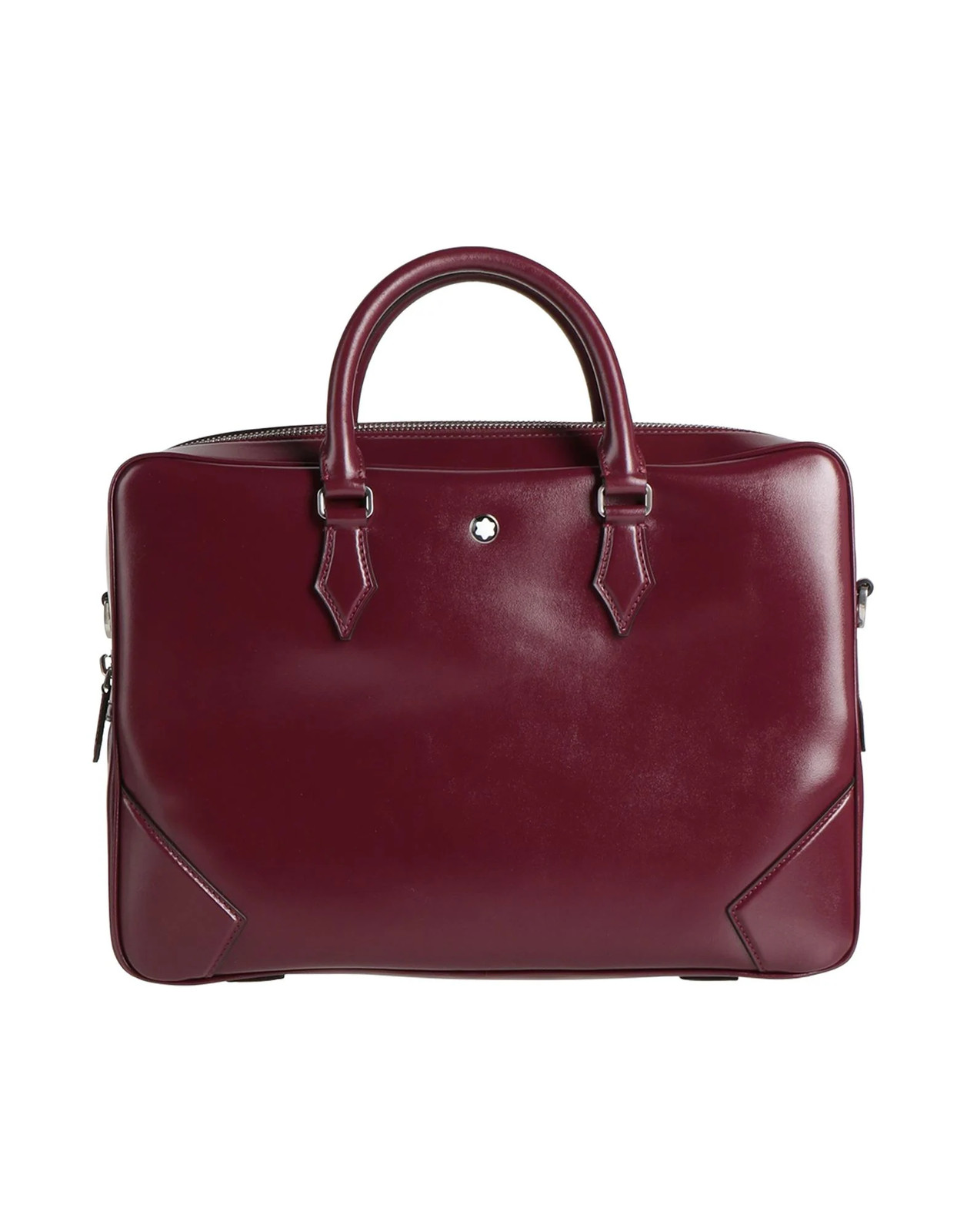Montblanc - Men - Leather Computer Bag - Burgundy