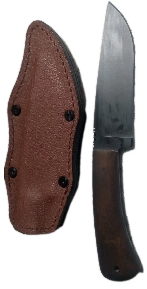 Winkler Highland Hunter Maple Handle 80cr20v Carbon Steel Leather Holster - Image 2 of 4