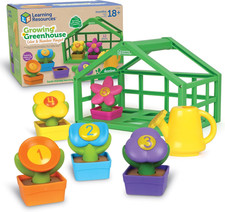 Growing Greenhouse Color  Number Playset - 12 Pieces, Ages 18 Months , Prescho