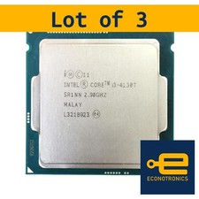 Lot of 3 Intel Core i3-4130T 2.9GHz Dual-Core CPU LGA 1150 35W Low Power Tested
