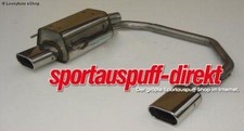 FOX Duplex Sportauspuff Opel Astra G Stufenheck Bj 98-04 je 1x135x80mm Absorber