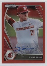 2021 Panini Prizm Draft Picks Red Prizm Auto 43/50 Zane Mills #PDP120 Auto 0ud4