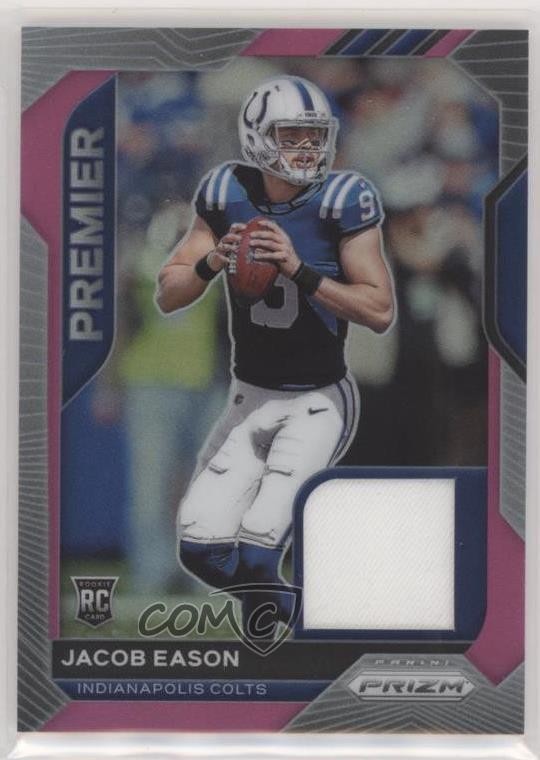 2020 Panini Prizm Premier Jerseys Pink Prizm Jacob Eason #13 Rookie RC 08yu