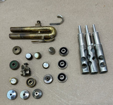 Vintage Trumpet Mixed Parts Lot Pistons, Caps, Buttons, Slide