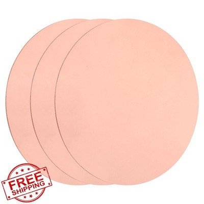 uxcell T2 Copper Round Plates 0.5mm x 50mm 3 Pc