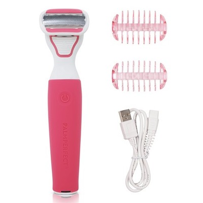 PalmPerfect Clio Trimmer for Women with Precision Razor, Female Pubic Hair Sh...