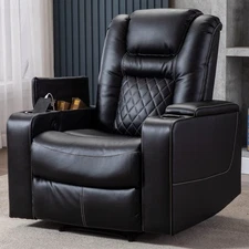 CANMOV Electric Power Recliner Chair with USB Ports and Cup Holders
