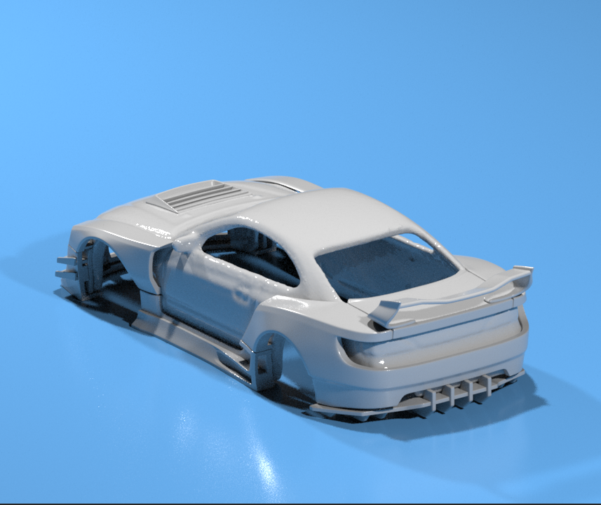 FatBoi Wide Body Kit for Hot Wheels Silvia S15 - Resin - 3dPrinted