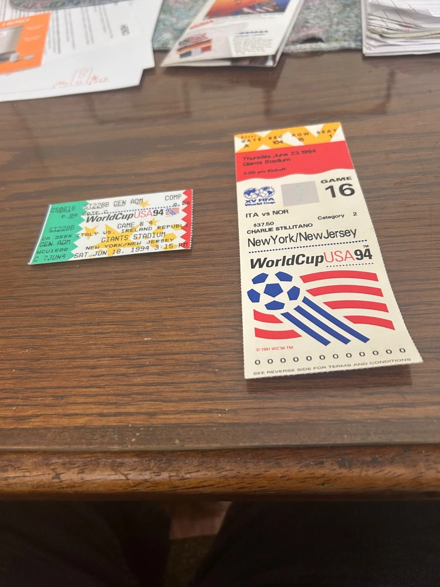 Soccer Vintage Sports Ticket Stubs for sale | eBay