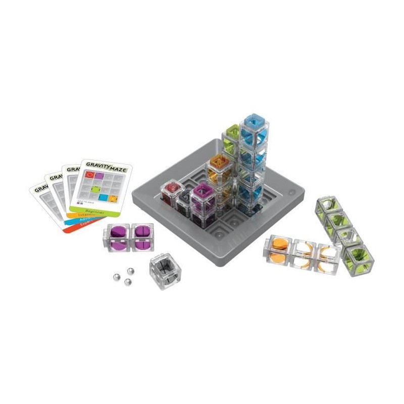 Jeu de construction Gravity Maze ThinkFun, labyrinthe de logique et casse-tete rigide avec 60 défis - 3