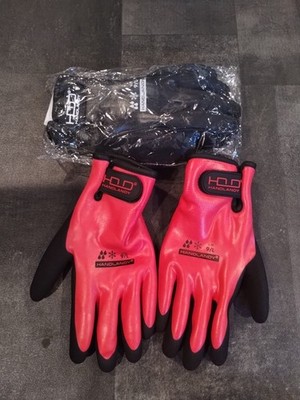 2 Pairs Waterproof Work Gloves for Cold WeatherInsulated Red And Black '' L'' size