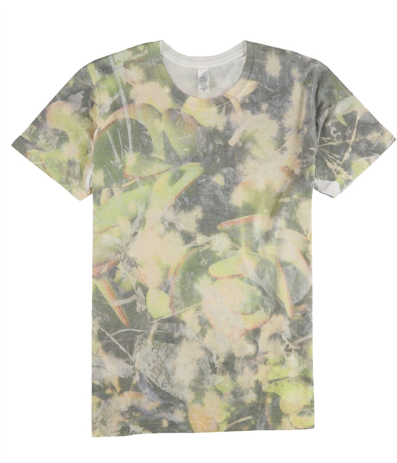 Мужская футболка с графическим принтом Next Level с растительным изображением, Разноцветная, Средняя