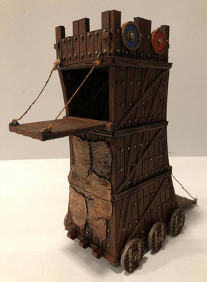 Tabletop Terrain: Siege Tower, Belagerungsturm - DnD Bausatz Gelände Modellbau