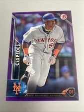 Yoenis Cespedes 2016 Bowman Purple Paper Parallel /250 New York Mets