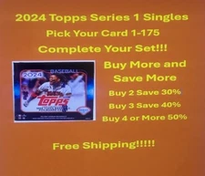 2024 Topps Series 1 Base Cards #1 - 175 - You Pick - Complete Your Set Free Ship