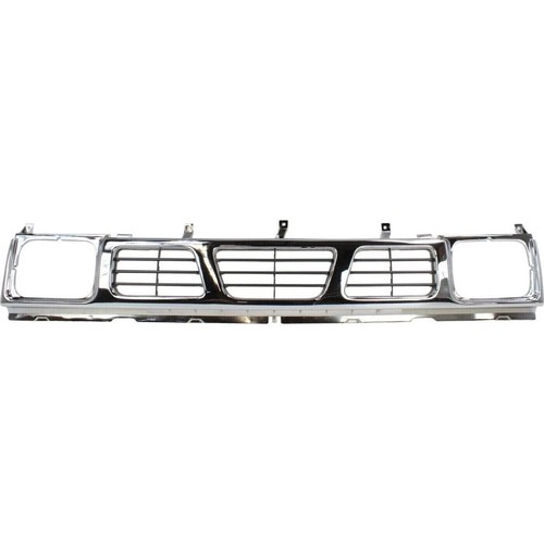 Grille Chrome + Headlights + Corner Lights For 1993-1994 Nissan D21/95-97 Pickup - Picture 5 of 10