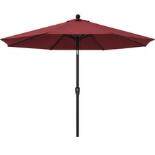 ABCCANOPY 10ft Patio Umbrella Waterproof Crank Tilt 8 Rib UV Burgundy Outdoor