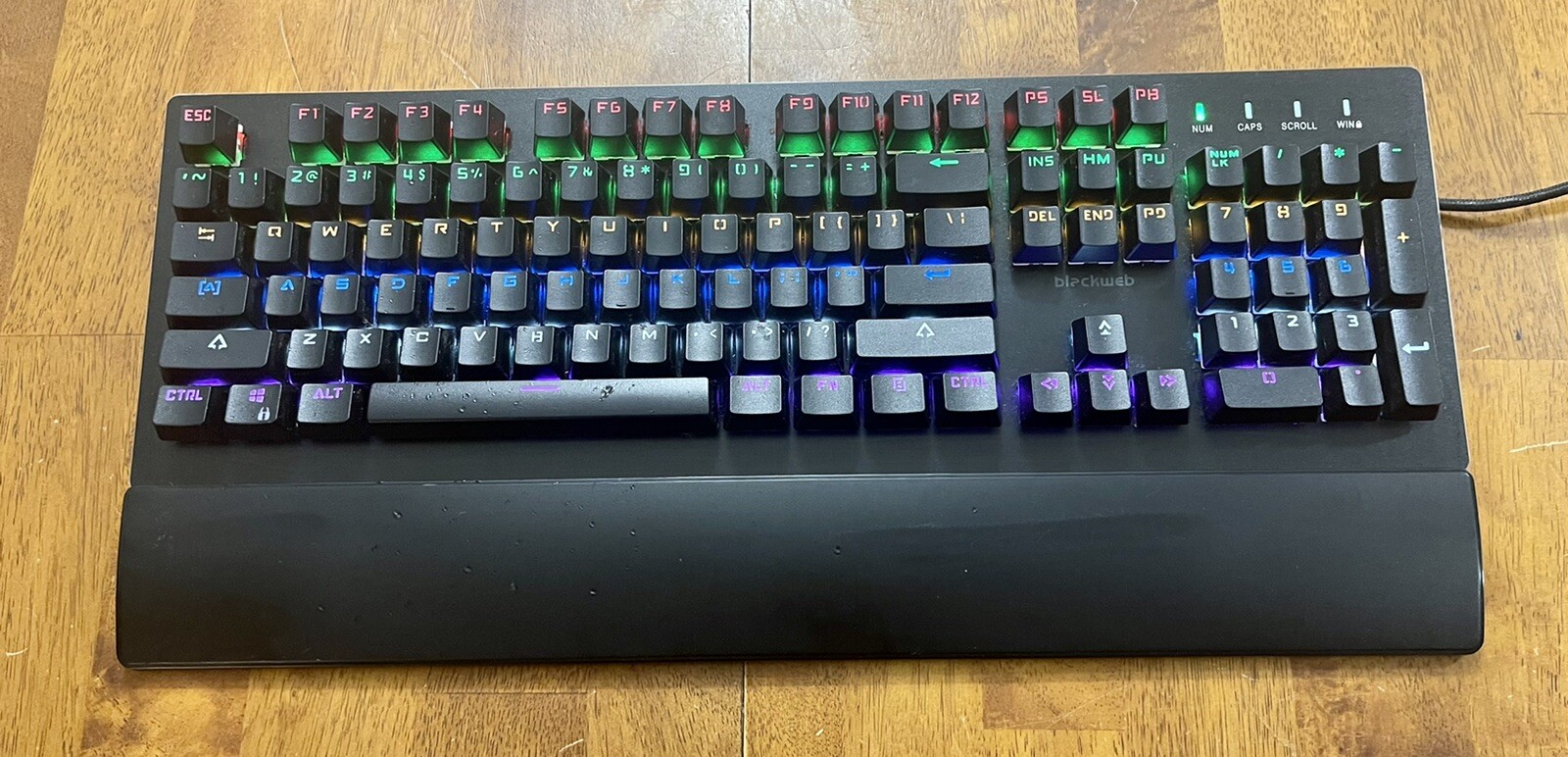 Blackweb Mechanical Wired Light Up Gaming Keyboard BWA-18HO004