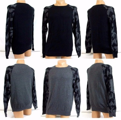 American Rag- Men's Leaf Print Sleeve Sweaters- Multiple Sizes/Colors- 789A